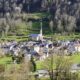 small mountain village in the French Pyrenees