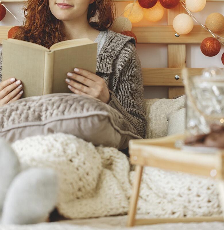 Girl reading a book